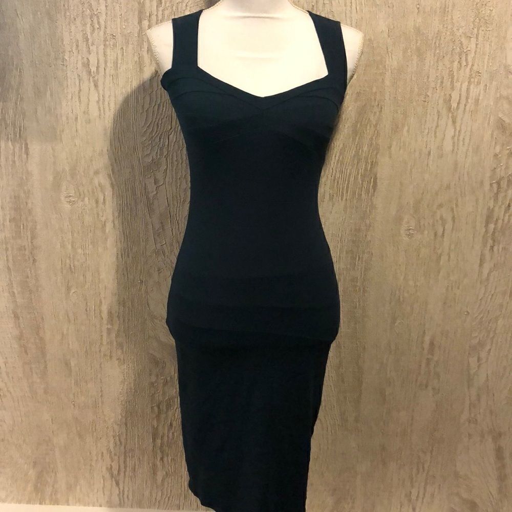 Moon Katz Teal/Navy Tight Fitted Dress